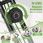 Caromix Folding Exercise Bike, 4 in 1 Stationary Bike 16-Level Magnetic Resistance Cycling Bicycle Upright Indoor Cycling Bike for Home Workout 330LB Capacity  sgtnighsdesigns