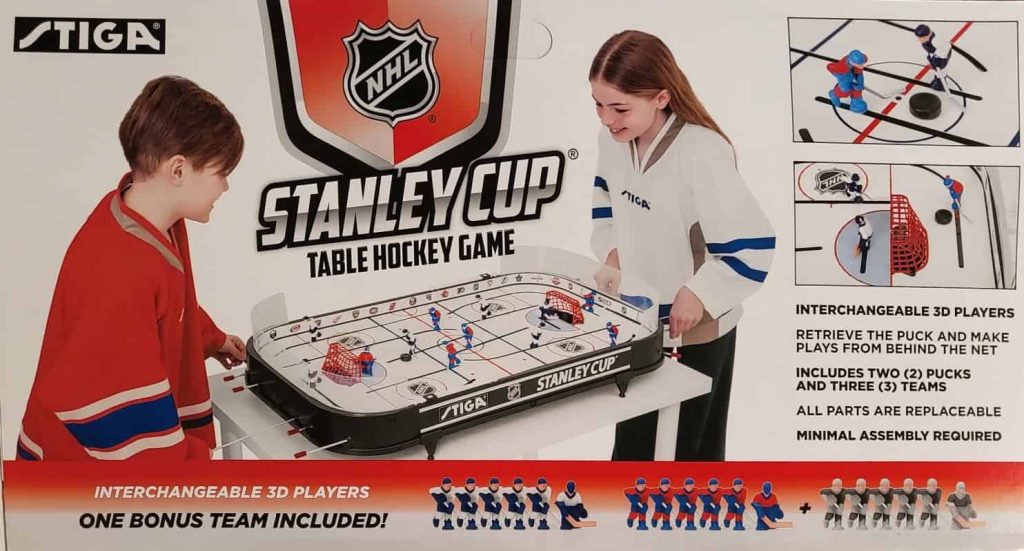 STIGA NHL Stanley Cup Table Hockey Game – 3D Players, Scale Rink, 3 Teams, Officially Licensed by NHL