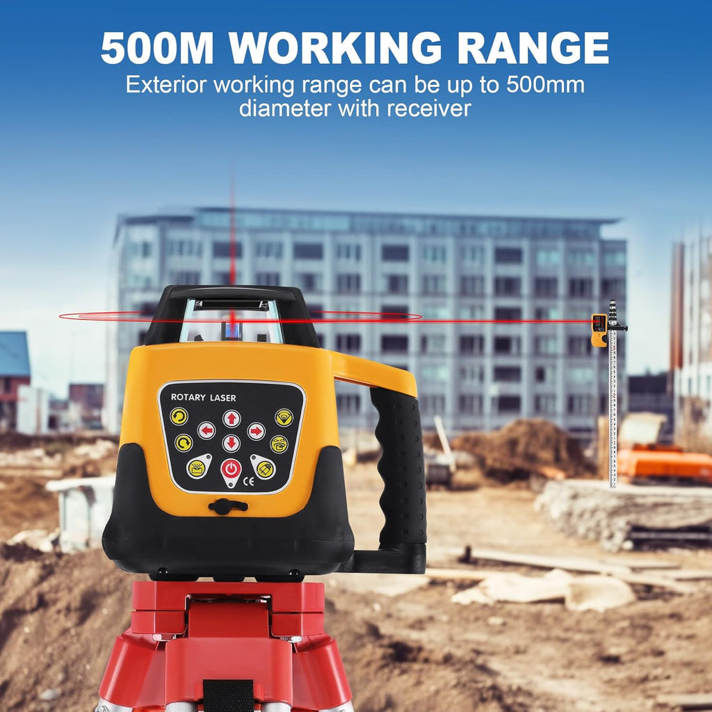 Iglobalbuy Self Leveling Rotary Laser Level System Kit with Surveying Tripod