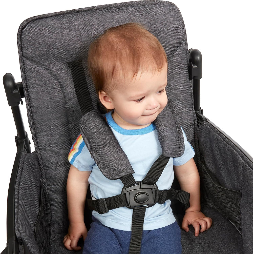 Stroller Wagon, 4 Seater Wagon Stroller for Kids with Low Sides, Baby Stroller Wagon, Quad Stroller