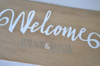Plank Wood Sign | Welcome | Small