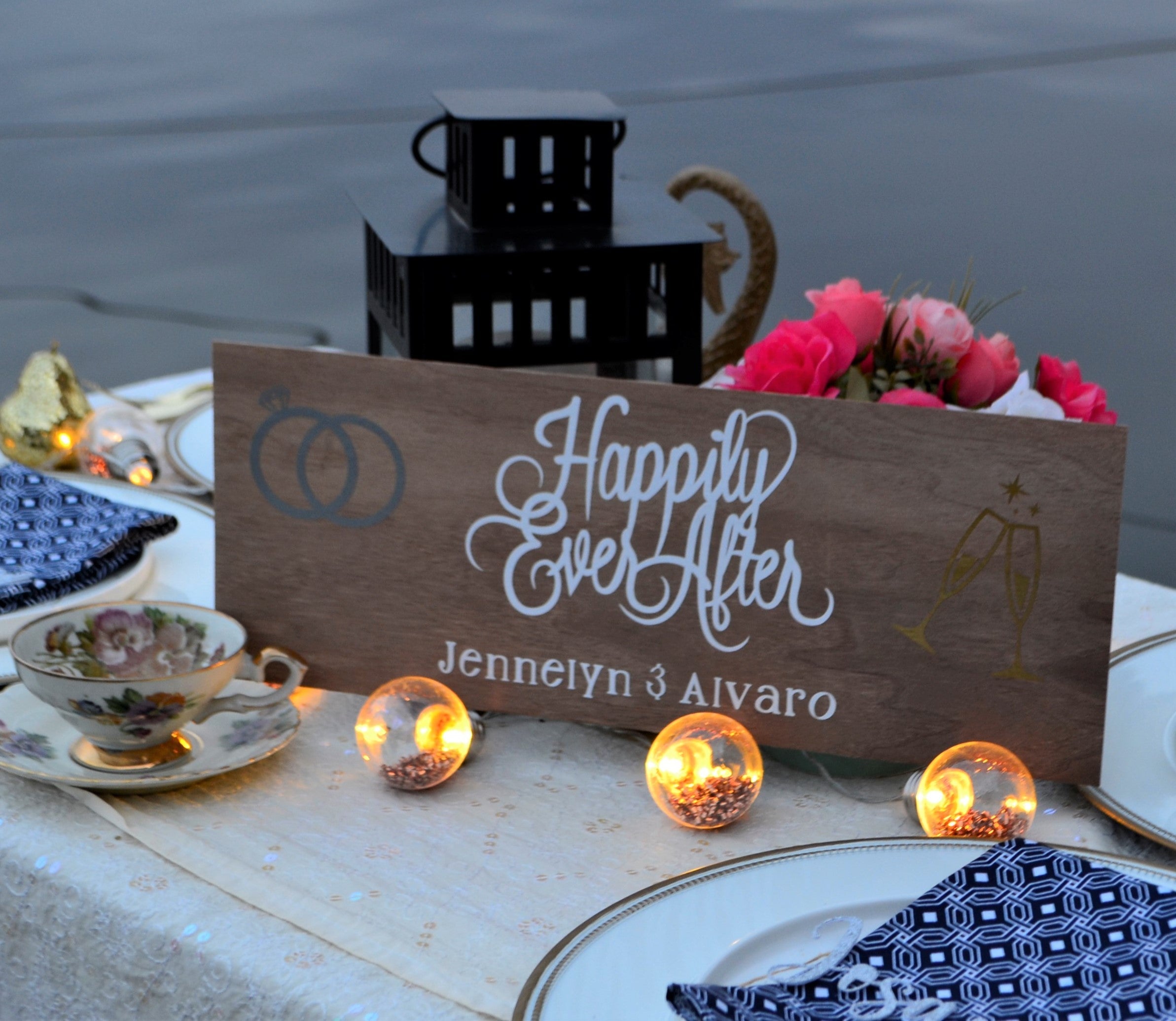 Plank Wood Sign | Happily Ever After | Small