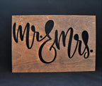 Wood Sign | Mr. & Mrs. | Cut-Out