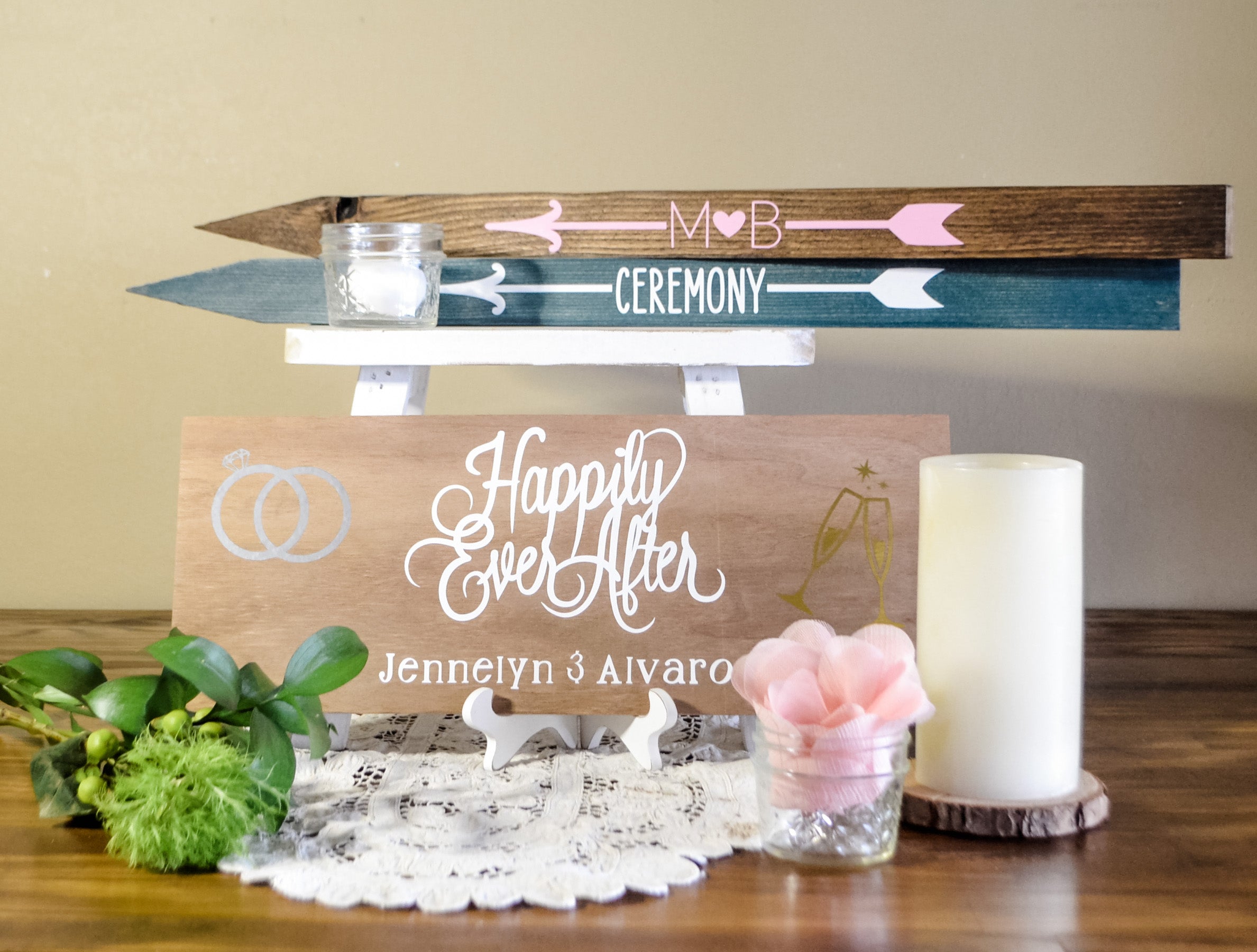 Plank Wood Sign | Happily Ever After | Small