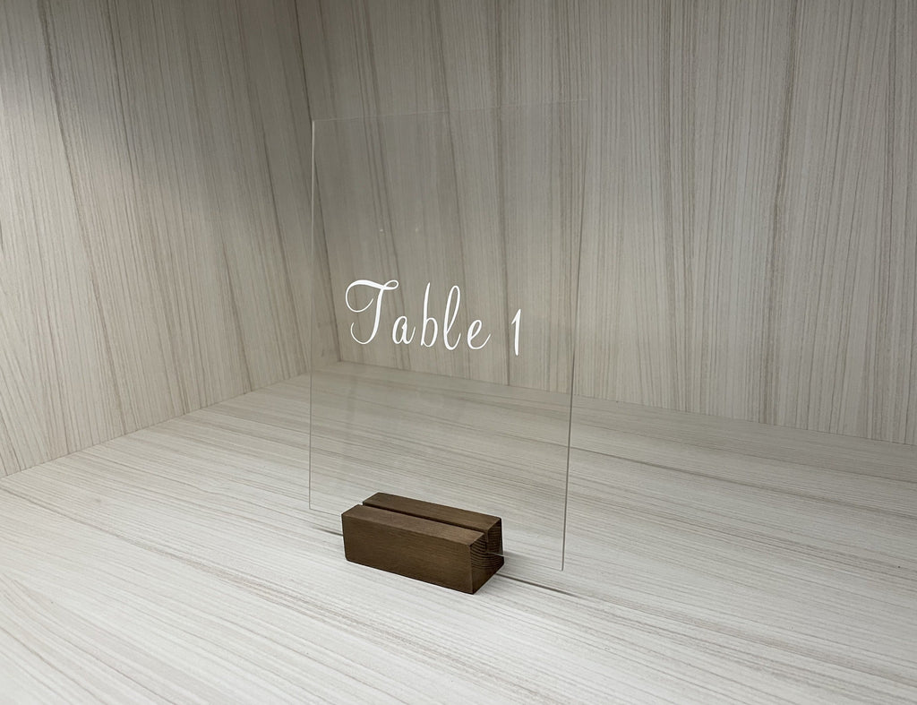 Table Numbers | Acrylic Sign