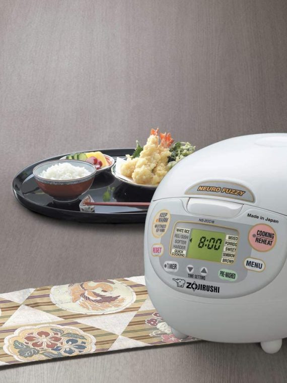 2025 Zojirushi, Made in Japan Neuro Fuzzy Rice Cooker, 5.5-Cup, Premium White