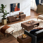 mopio Ensley 59" Walnut TV Stand for 55/60/65 inch TV