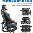 SUNNOW Ergonomic Office Chair, Mesh Computer Desk Chair , High Back Executive Task Chair