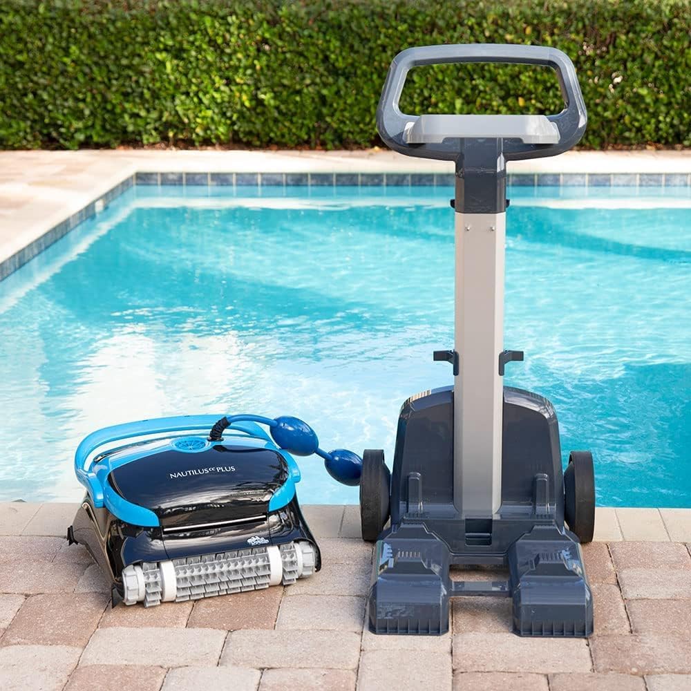 Dolphin Nautilus CC Plus Wi-Fi Automatic Robotic Pool Vacuum Cleaner, Always Cleaning, Never Charging, with Wall Climbing Scrubber Brush, Ideal for In-Ground Pools up to 50 FT in Length