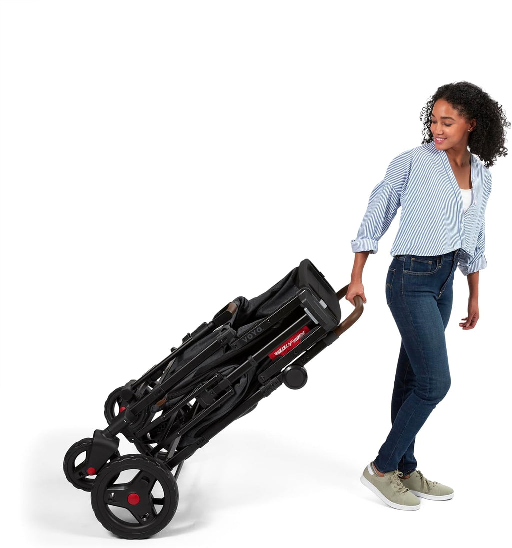 Stroller Wagon, 4 Seater Wagon Stroller for Kids with Low Sides, Baby Stroller Wagon, Quad Stroller