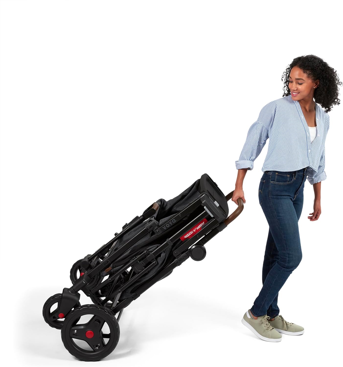 Stroller Wagon, 4 Seater Wagon Stroller for Kids with Low Sides, Baby Stroller Wagon, Quad Stroller