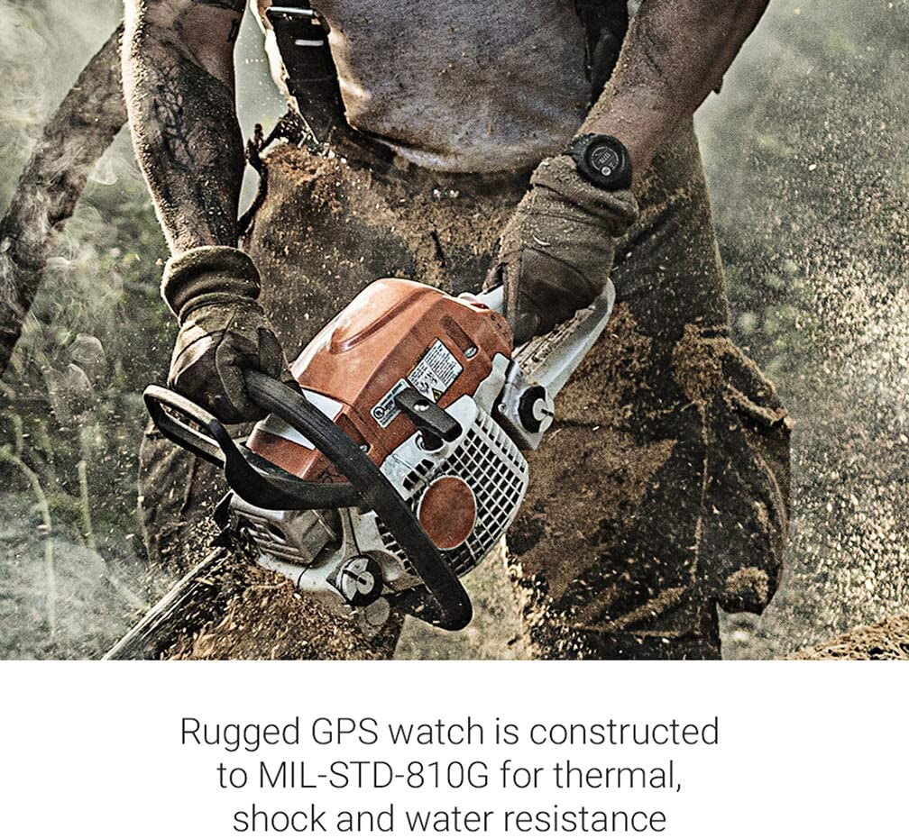 Garmin 0100206400 Instinct, Rugged Outdoor Watch with GPS, Features Glonass and Galileo, Heart Rate Monitoring and 3Axis Compass, Graphite