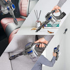 MOOSOO XL-618Pro Cordless Vacuum, 4-in-1 Lightweight Stick Cleaner, 20Kpa Suction, 1.3L Dust Cup, Detachable Battery
