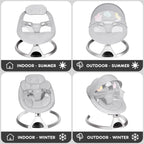 HARPPA Electric Baby Swing for Infants to Toddler with 5 Speed