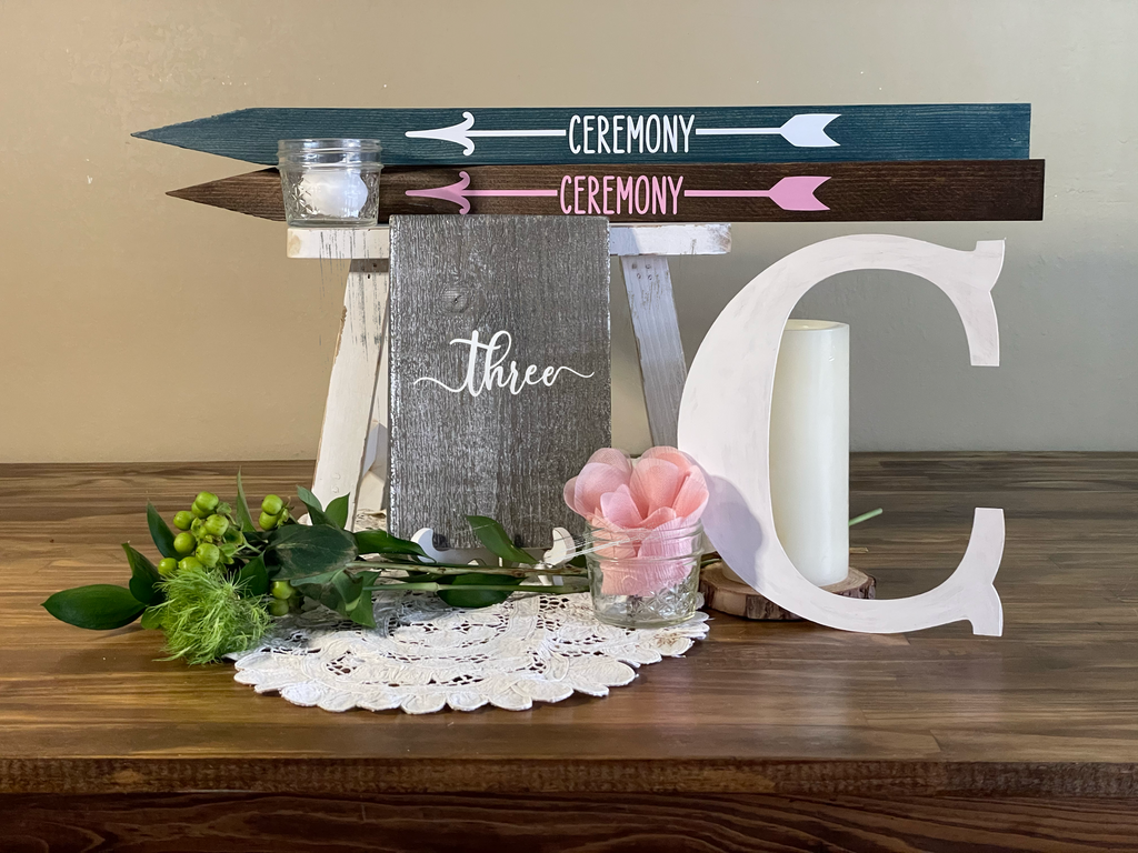 Wooden Monogram Letters