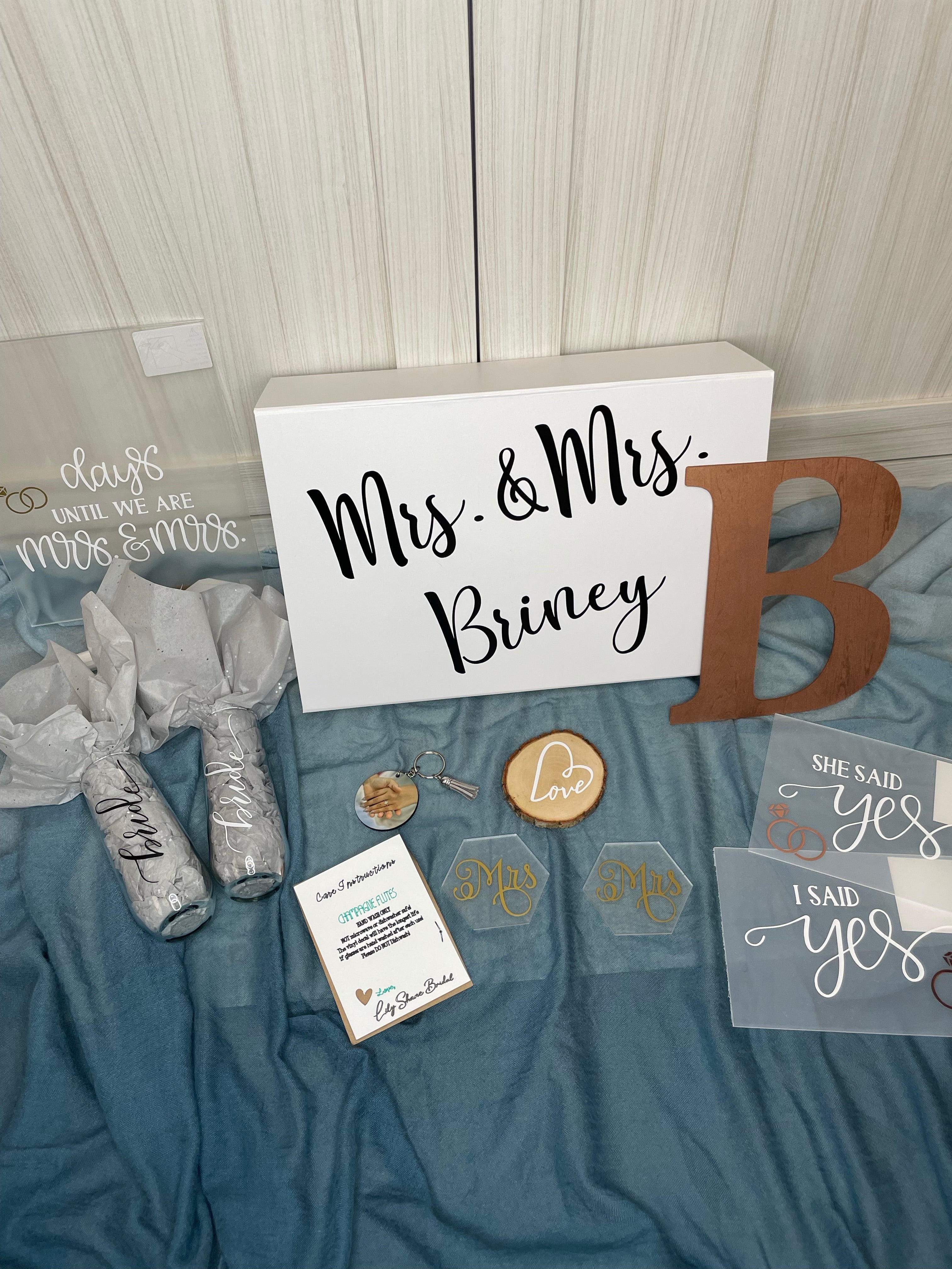 Wooden Monogram Letters