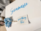 Scrunchie with Wood Hangtag