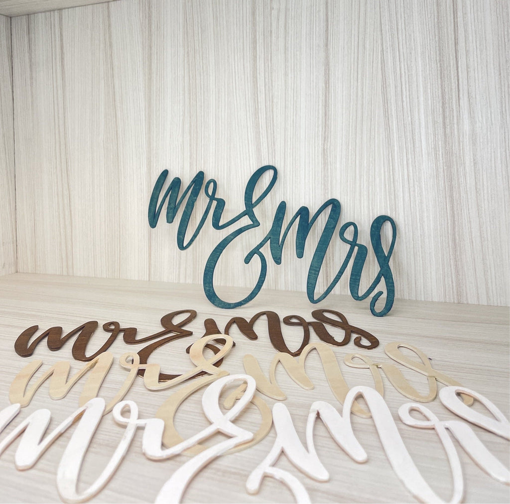 Mr. & Mrs. Wood Cut-Out