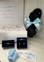 Scrunchie with Wood Hangtag